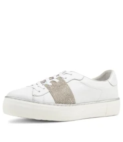 Fane White Leather Sneakers