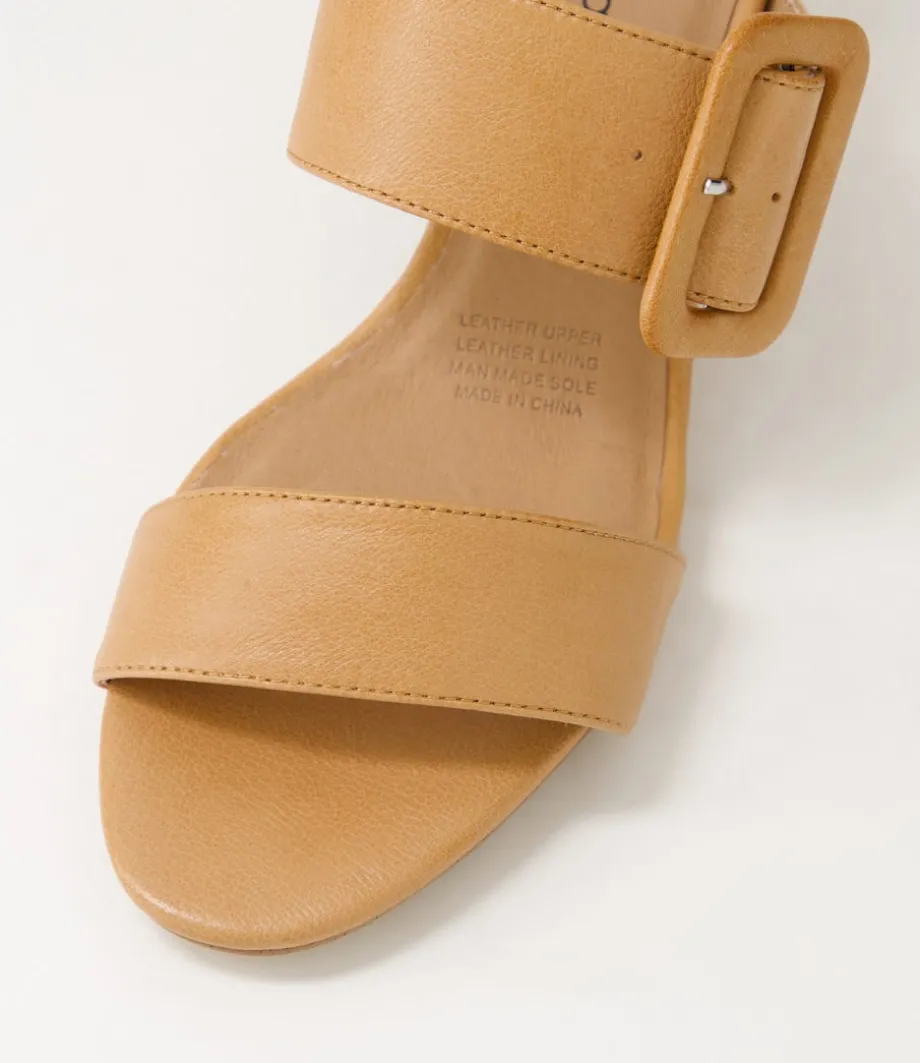 Feebies Dark Tan Leather Sandals