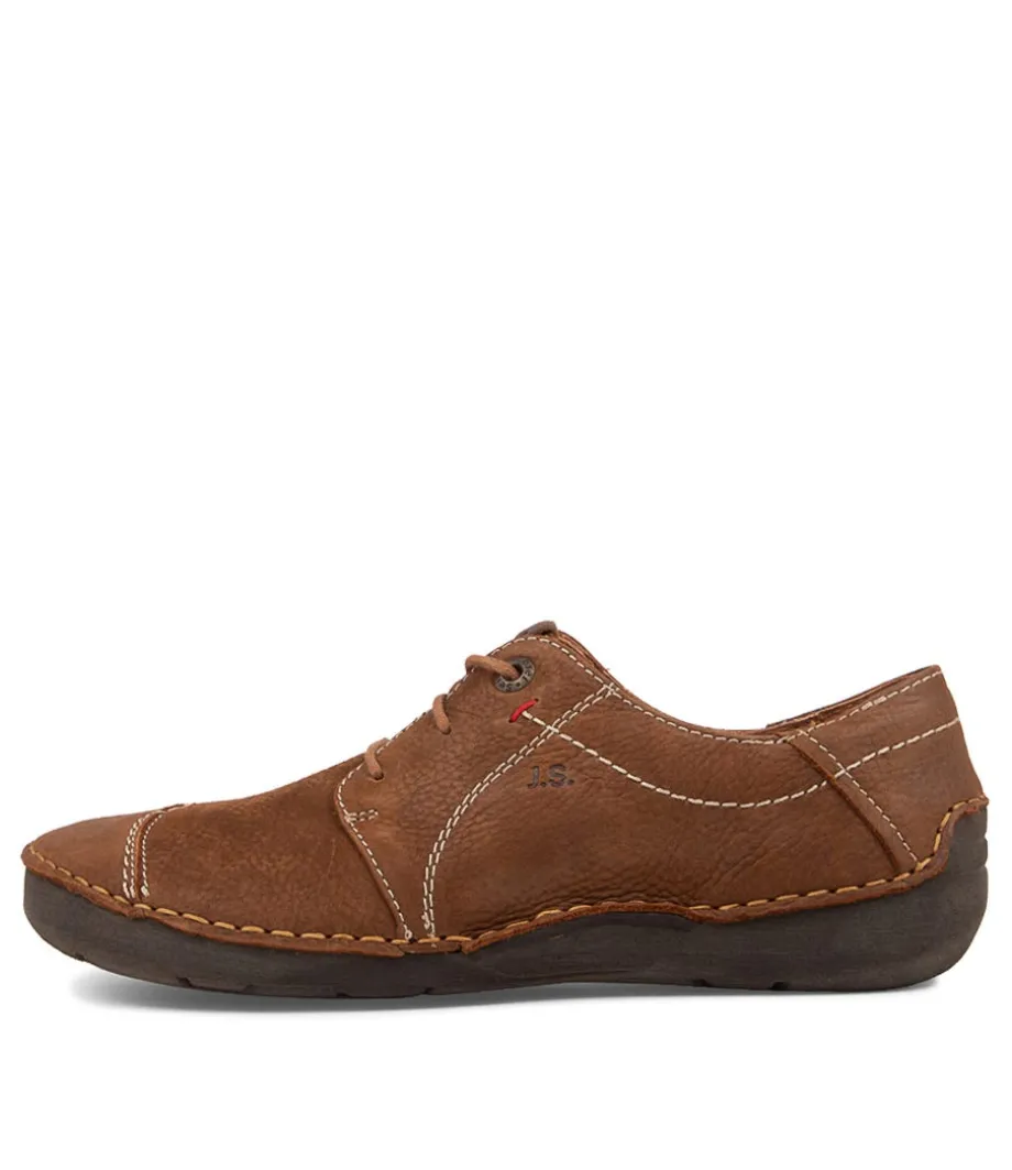 Fergey 20 Castagne Leather Sneakers