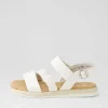 Fico Latte Leather Sandals