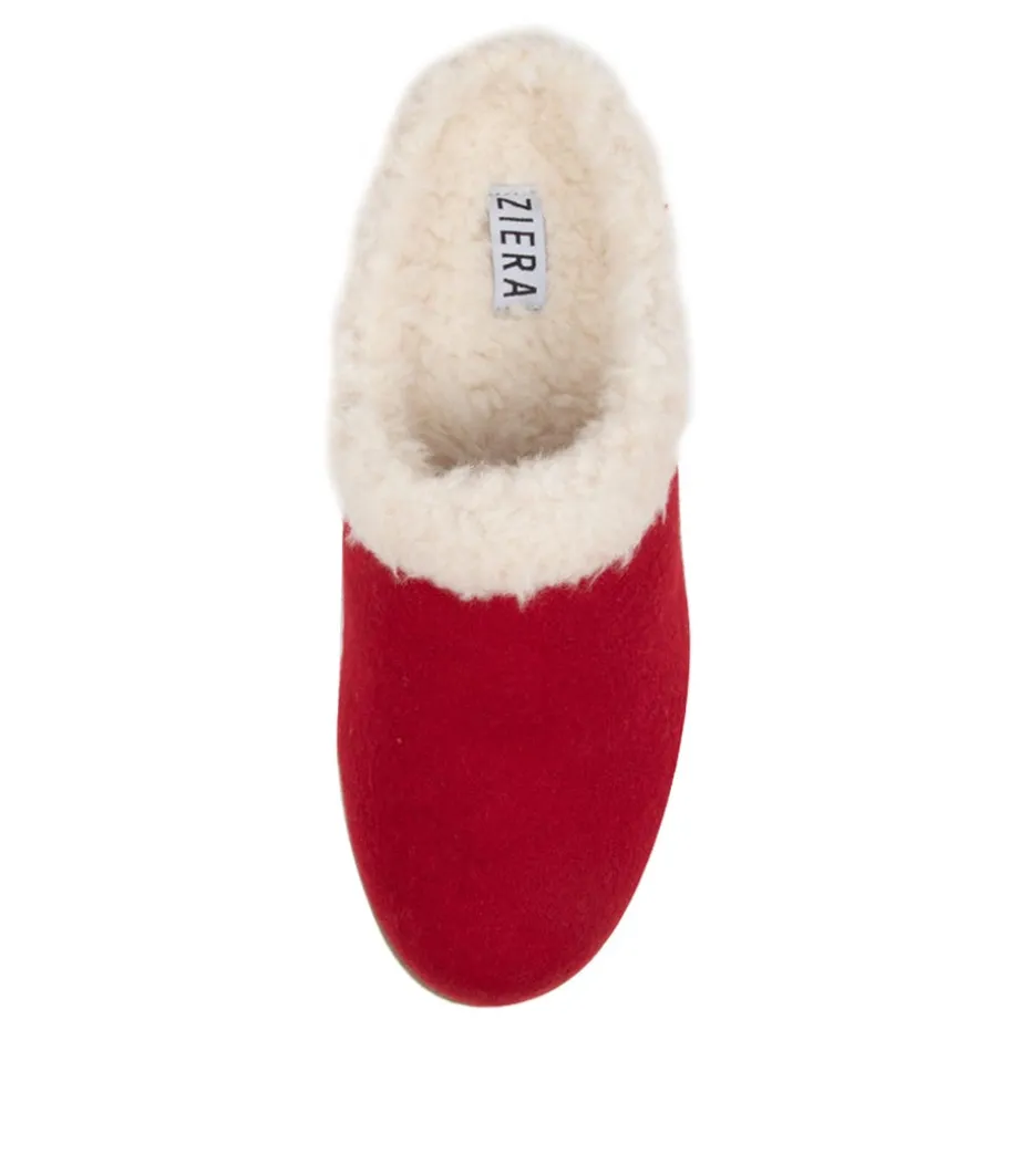 Fifi Xw Red Fabric Slippers