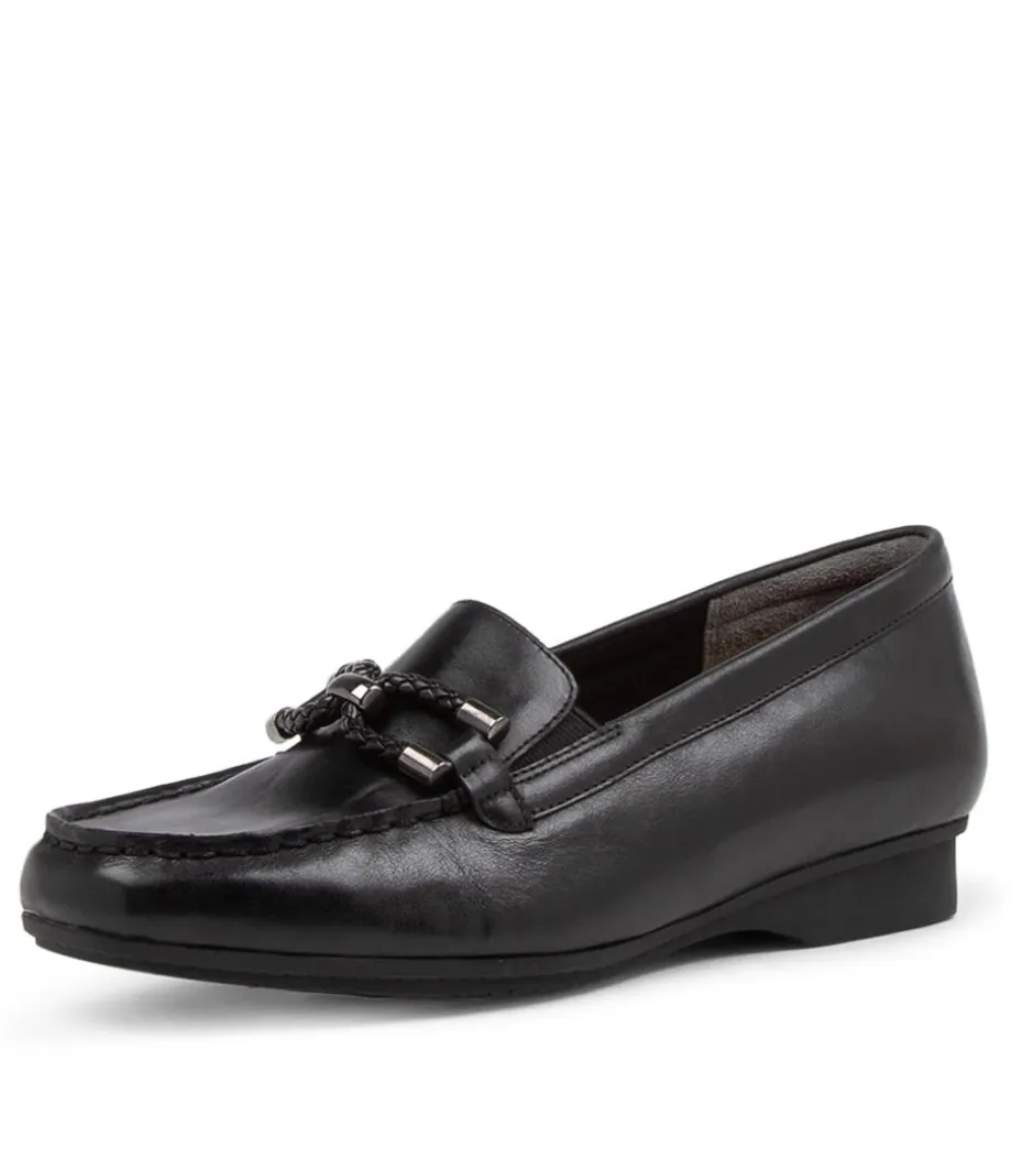 Flossys Xf Black Leather Loafers