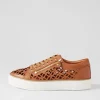 Flynng Tan White Leather Sneakers