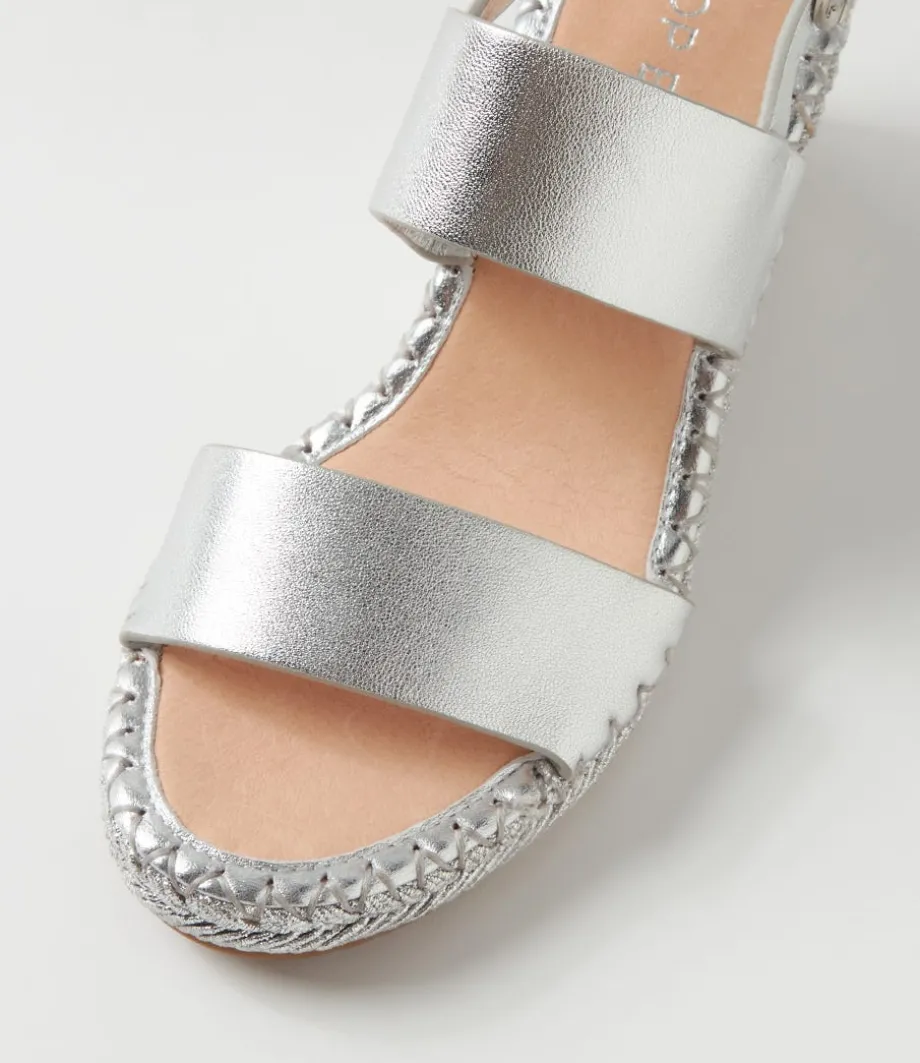 Gaga Silver Rope Leather Sandals