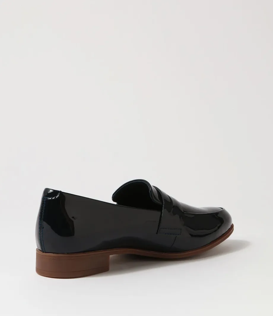 Gebeze Navy Patent Leather Loafers