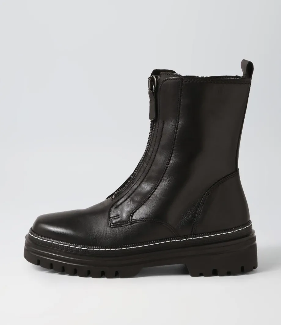 Gesine Schwarz Leather Ankle Boots