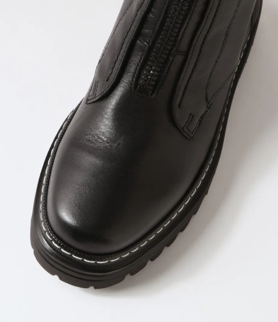 Gesine Schwarz Leather Ankle Boots