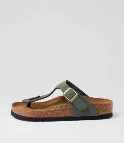 Gizeh Nubuck Thyme Thongs