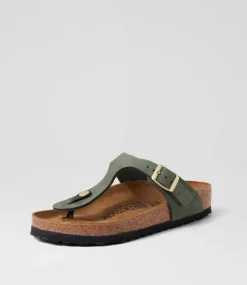 Gizeh Nubuck Thyme Thongs