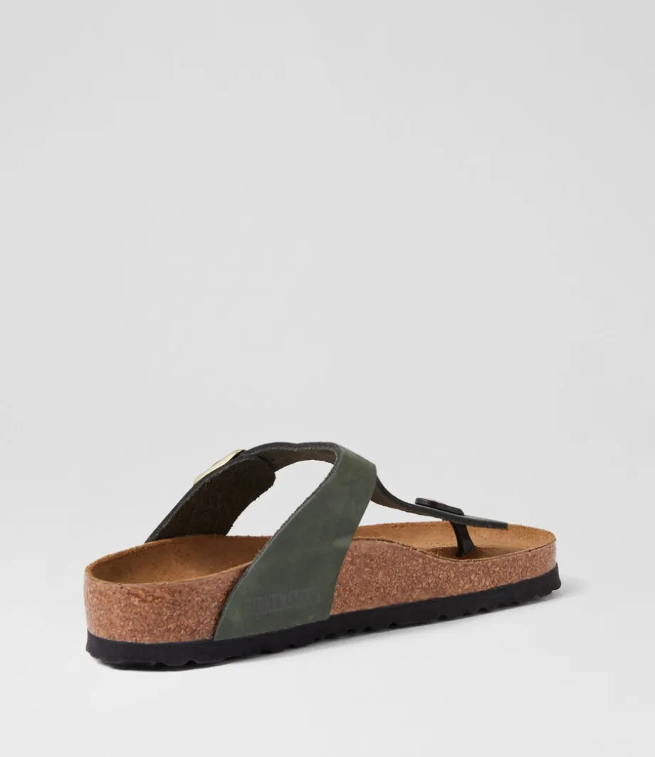 Gizeh Nubuck Thyme Thongs