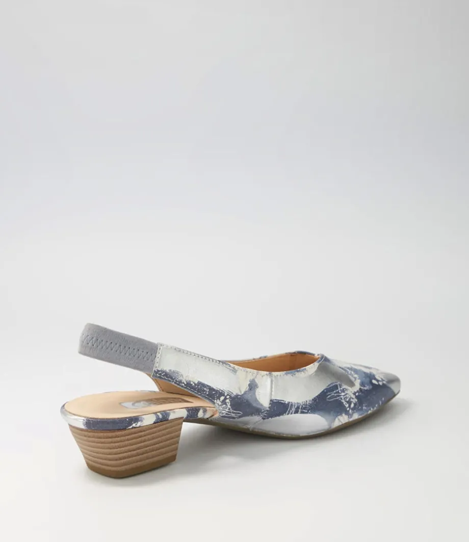 Gracie Nautic Aquamarine Suede Heels