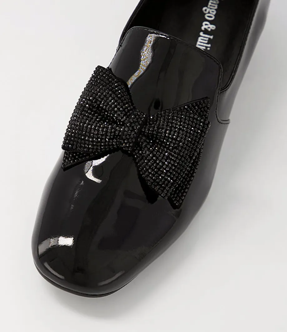 Grenada Black Patent Jewels Heels