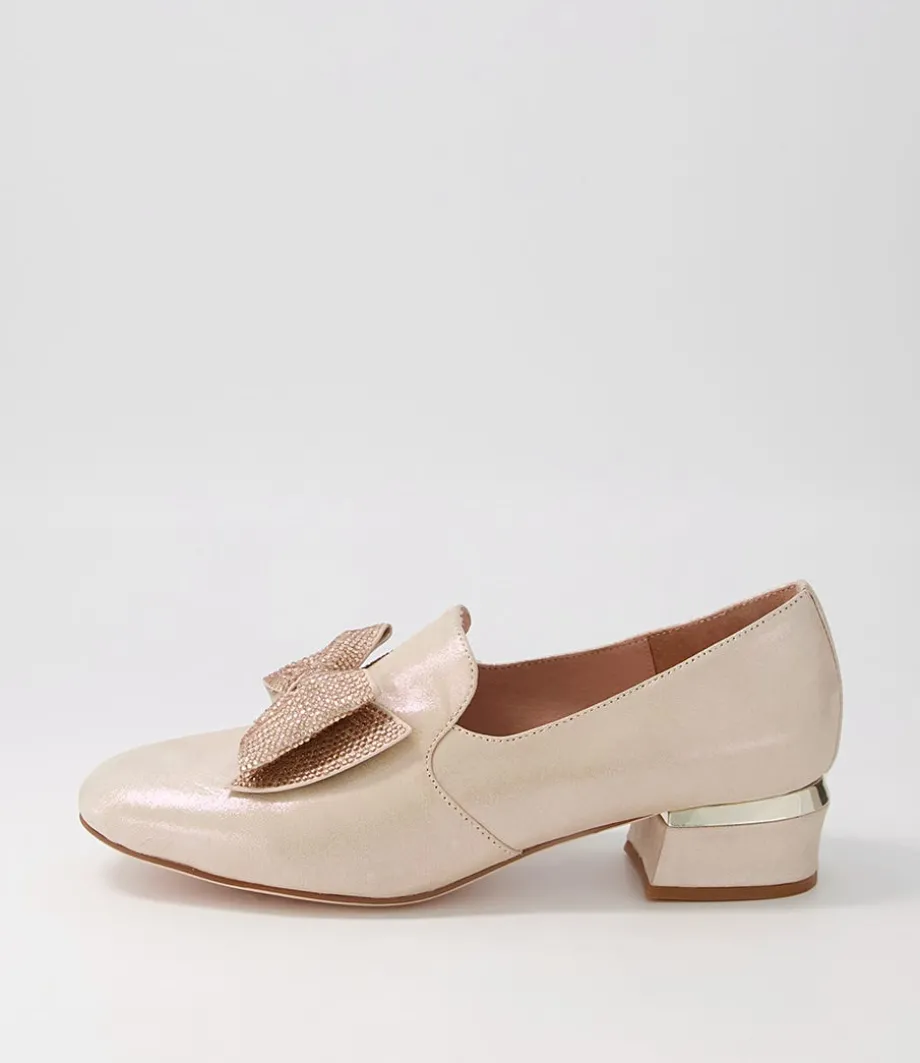 Grenada Blush Leather Jewels Heels