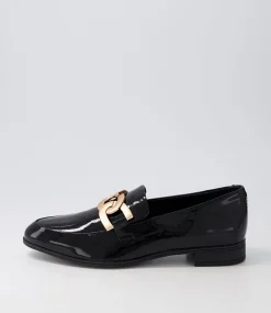 Gumper Black Patent Leather Loafers