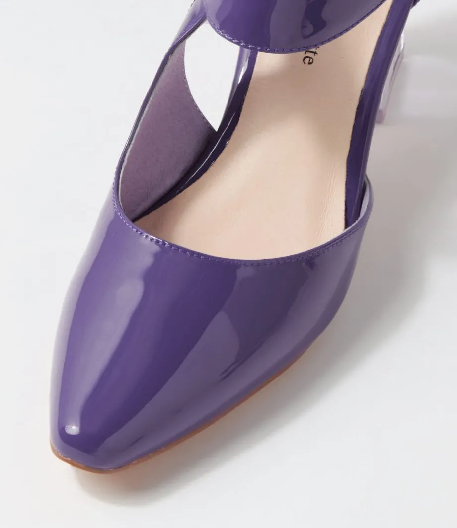 Happie Purple Patent Leather Heels