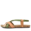 Henriette 01 Oliv Multi Leather Sandals