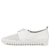 Huston White Leather