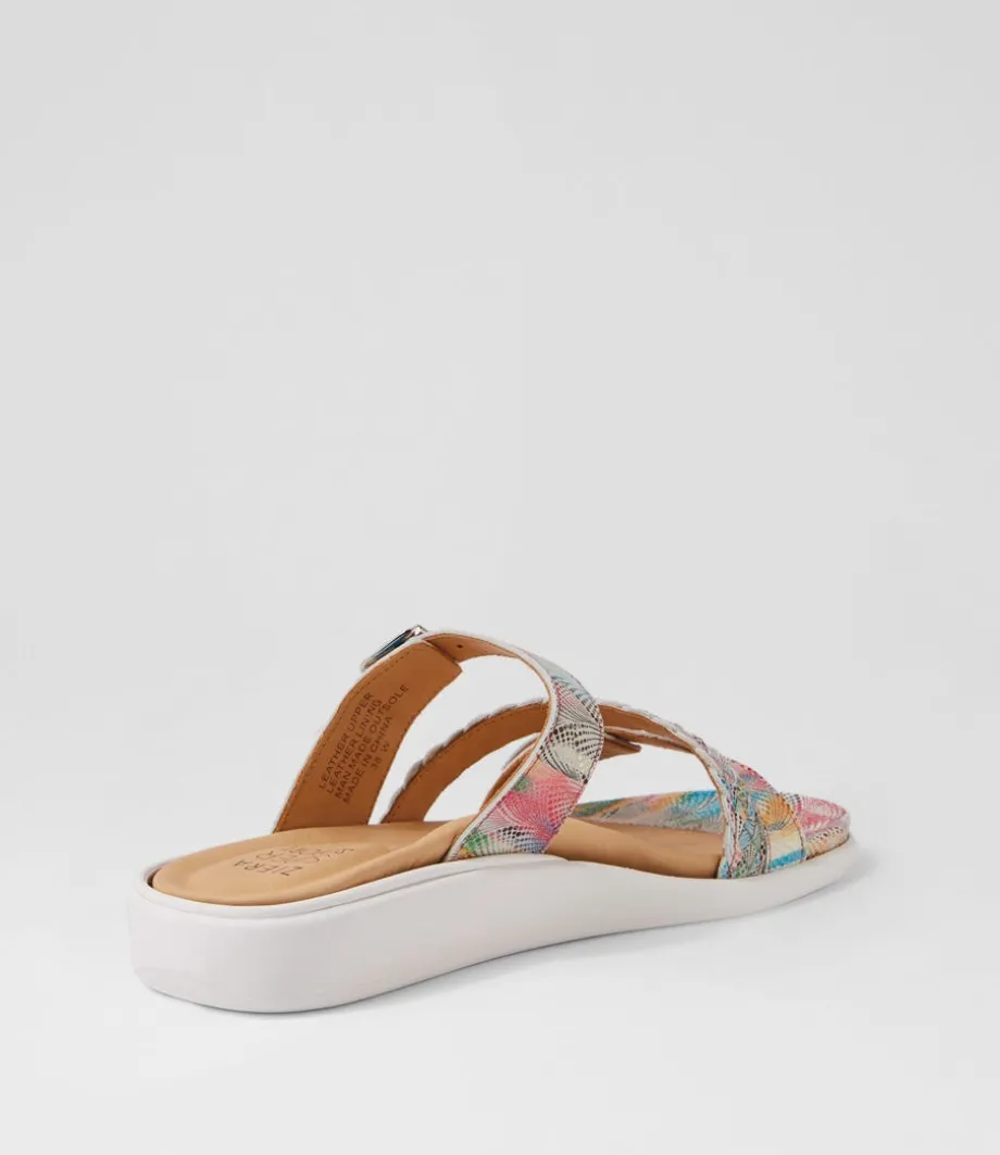 Ianna W Multi Dot Leather Sandals