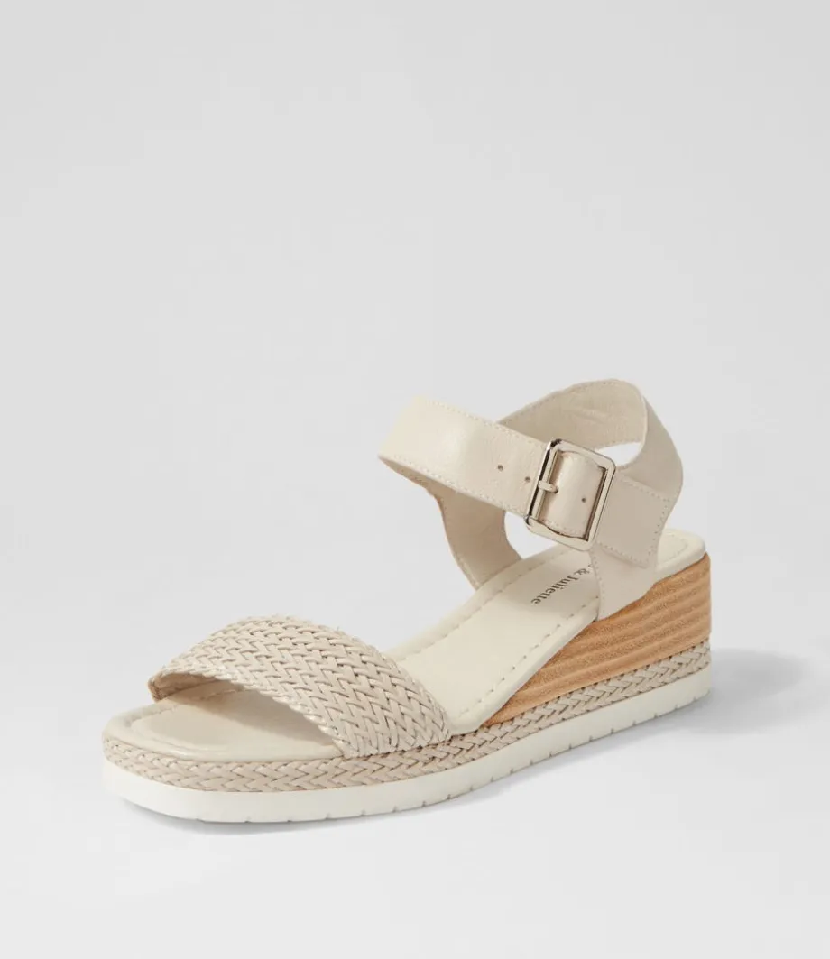Imari Nougat Weave Leather Espadrilles