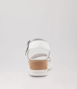 Imari White Weave Leather Espadrilles