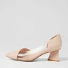 Islen Nude Clear Leather Vinylite Heels