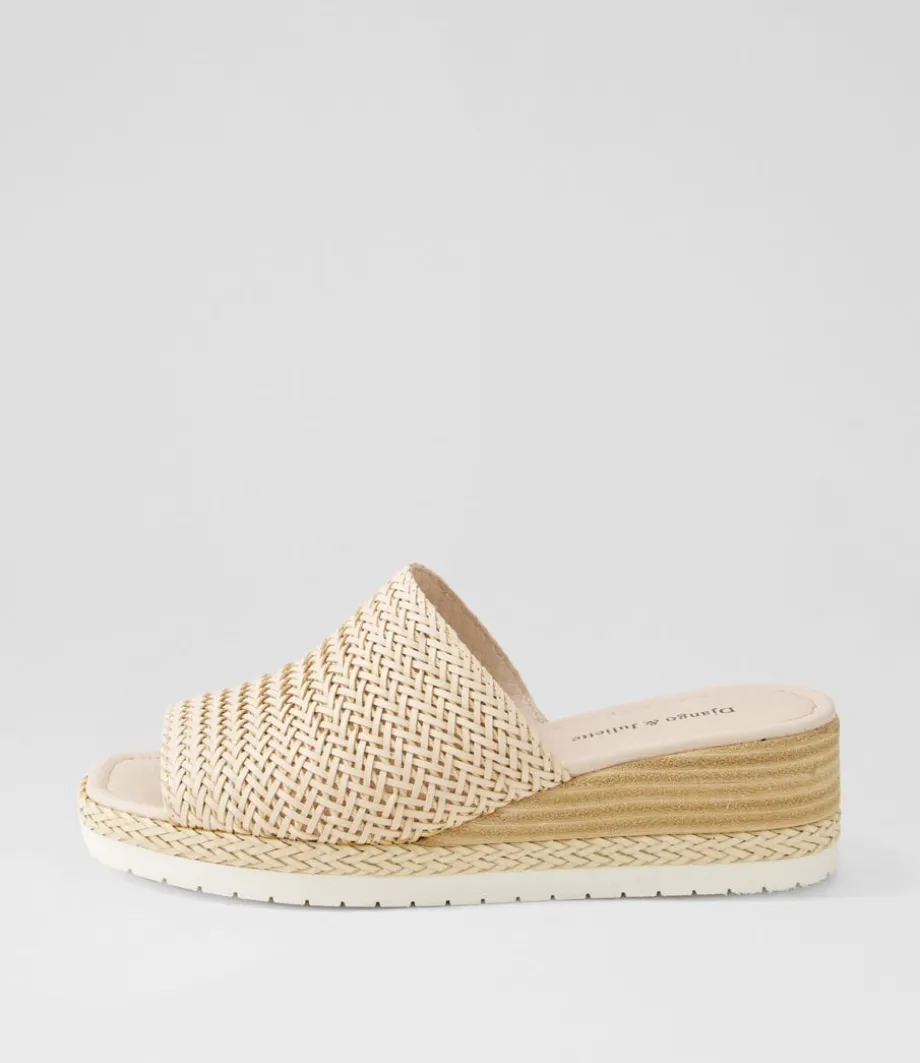 Izze Nude Weave Sandals