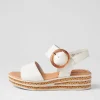 Jale Latte Leather Sandals