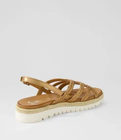 Jamaika 3 Whiskey Leather Sandals