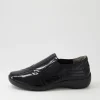 Java Xf Black Patent Leather Flat Shoes