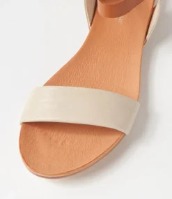 Jinnit Almond Tan Leather Sandals
