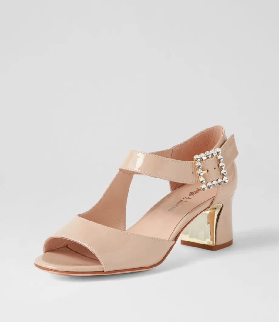 Juzy Cafe Patent Leather Sandals