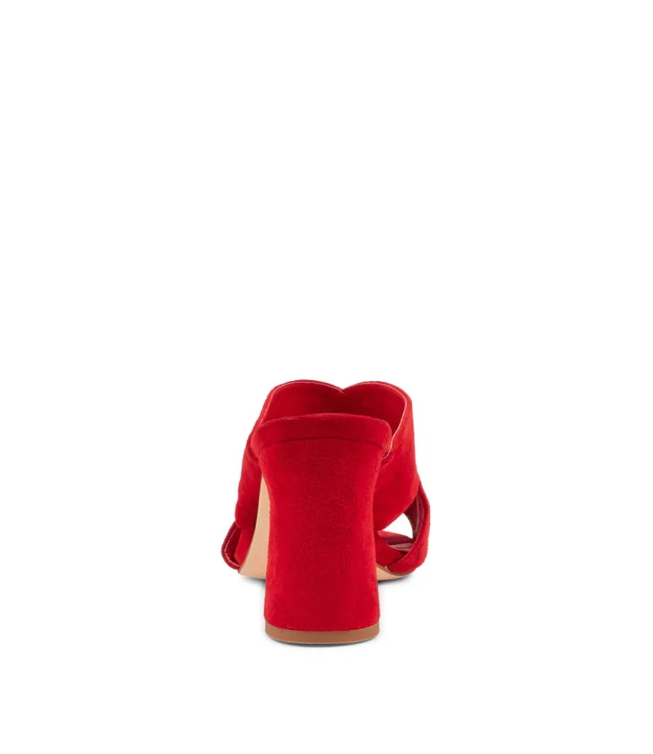 Kadmos Red Suede Mules