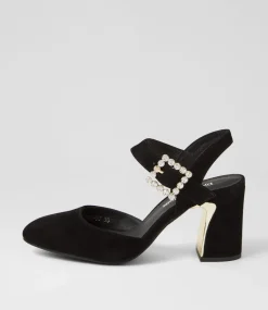 Kalsey Black Suede Heels