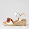 Kishop Xw White Multi Sandals