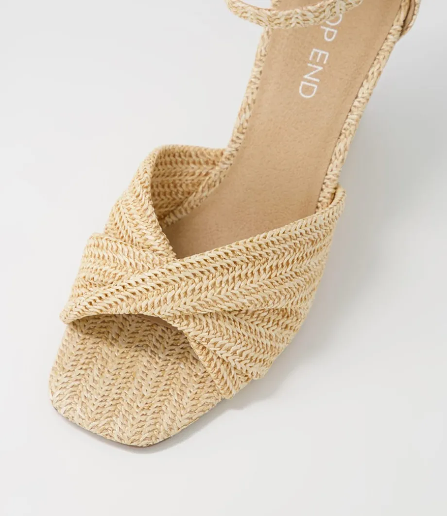Kotio Ivory Syn Raffia Espadrilles