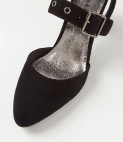 Kubens Black Suede Heels