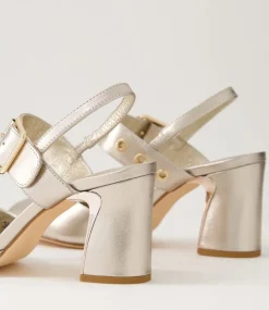 Kubens Champagne Leather Heels