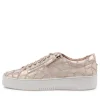 Laila Nude Frill Leather Sneakers