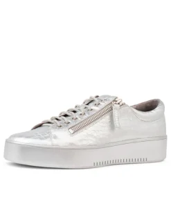Laila Silver Leather Sneakers