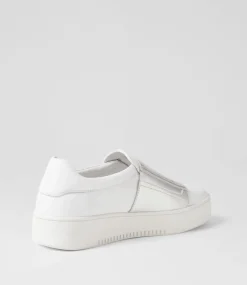 Laroon White Silver Leather Sneakers