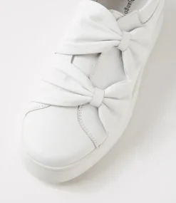 Loja White Leather Sneakers
