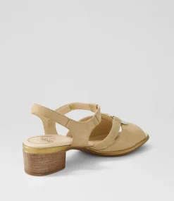 Lugano 30 Sand Suede Sandals
