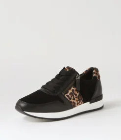 Madison Black Leather Sneakers