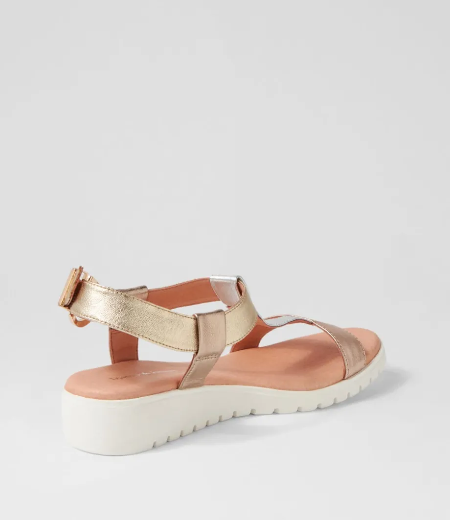 Marj Metallic Multi Leather Sandals