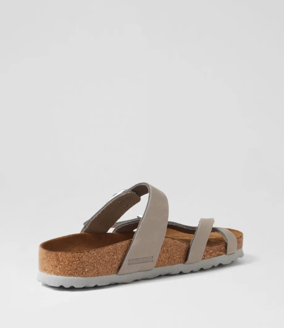 Mayari Sfb Dove Grey Nubuck Slides