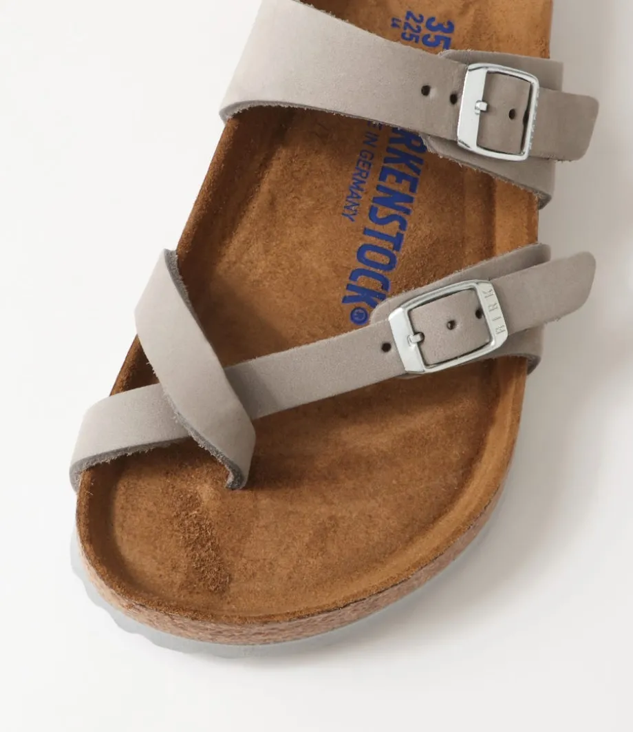 Mayari Sfb Dove Grey Nubuck Slides
