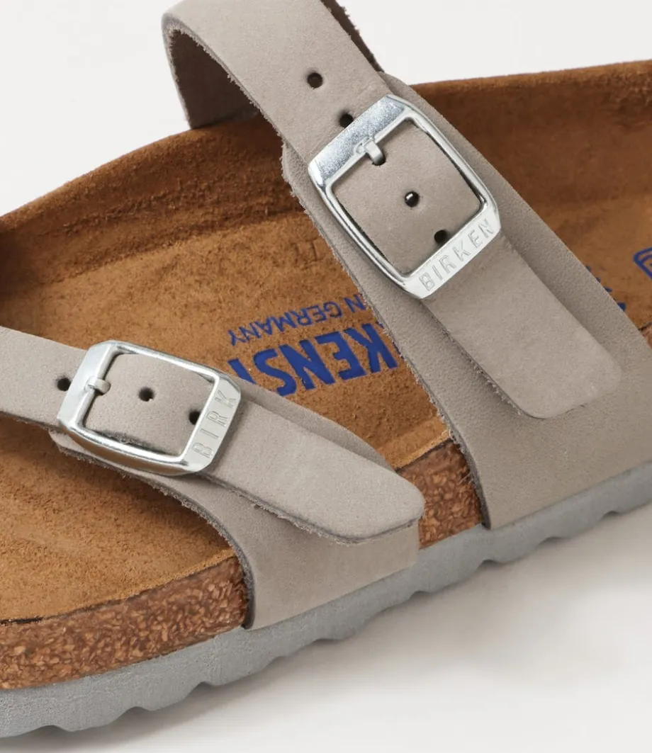 Mayari Sfb Dove Grey Nubuck Slides