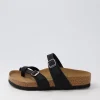 Mayari Vegan Black Burkibuc Slides