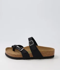 Mayari Vegan Black Burkibuc Slides