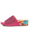 Mehmet W Fuchsia Leather Sandals